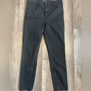 Abercrombie & Fitch black high rise skinny ankle Jean